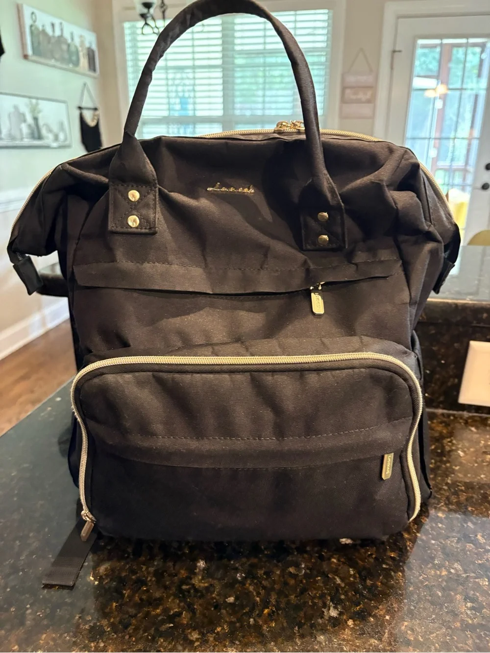 Black LOVEVOOK Backpack - Spacious Travel & Work Bag